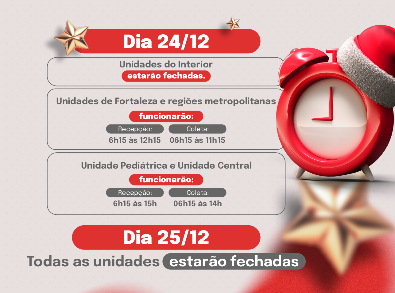 Banner horario de funcionamento